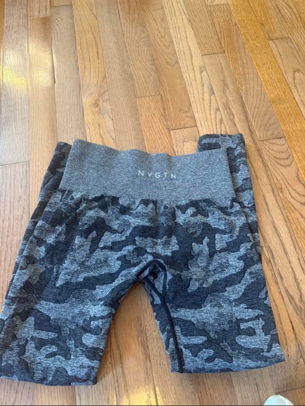 NVGTN Gray & Black Camo Performance Leggings